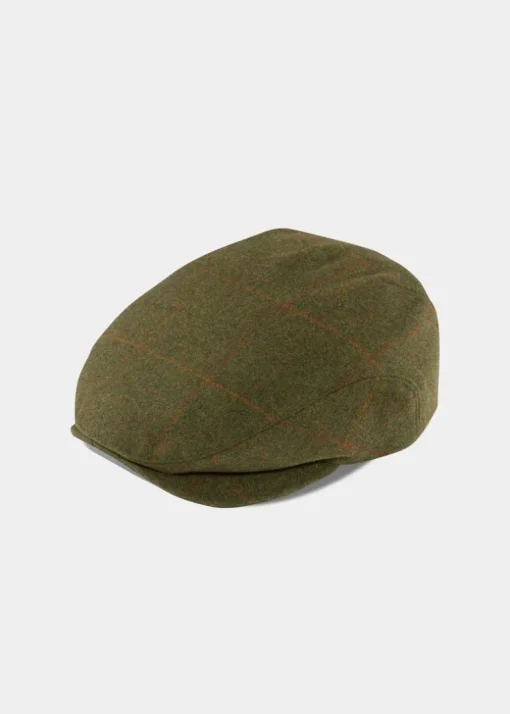 Alan Paine Combrook Extended Peak Flat Cap - Maple