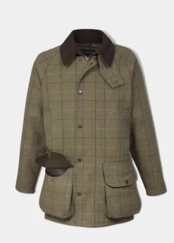 Alan Paine Men's Rutland Waterproof Tweed Shooting Coat