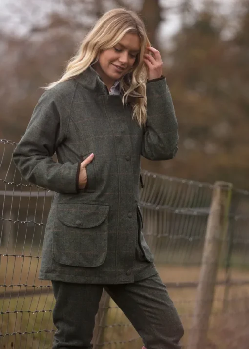 Alan Paine Women's Combrook Tweed Shooting Coat