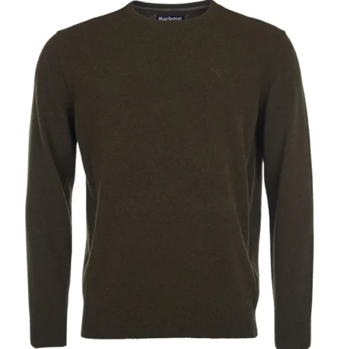 Barbour Essential Lambs Wool Crew Neck Jumper