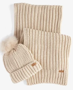 Barbour Saltburn Beanie & Scarf Gift Set