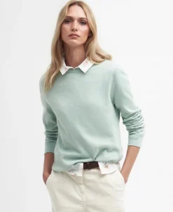 Barbour Women's Lavender Crew Neck Jumper