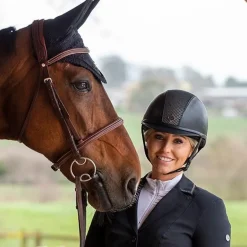 Charles Owen AYR8 Plus Leather Look Riding Helmet