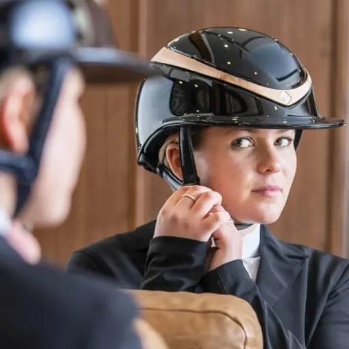 Charles Owen Halo Riding Helmet - Black Gloss