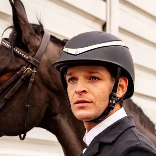Charles Owen Halo Riding Helmet - Black Matte Standard