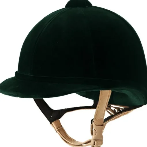 Charles Owen Hampton Velvet Riding Helmet