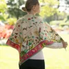 Clare Haggas Large Dreams Can Come True Large Square Oyster and Peony