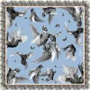 Clare Haggas Large Turf War Monochrome Blue