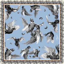 Clare Haggas Large Turf War Monochrome Blue