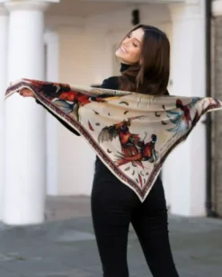 Clare Haggas Large Wing and a Prayer Large Champagne and Mulberry