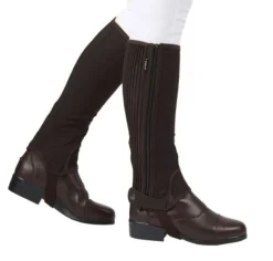 Dublin Easy Care Half Chaps Brown XSmall