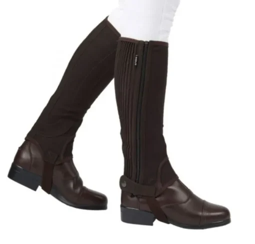 Dublin Easy Care Half Chaps Brown XSmall