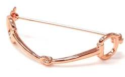 Equetech Snaffle Stock Pin Rose Gold