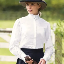 Equetech Women's Frilly Collar Show Shirt