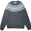 Harley of Scotland Men's Chunky Yoke Crew Neck