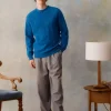 Harley of Scotland Men's Cable Knit Crew