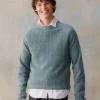 Harley of Scotland Men's Fine Cable Knit Crew