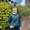Harley of Scotland Women's Fair Isle Yoke Sweater