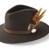 Hicks & Brown Suffolk Fedora Hat (Gamebird Feather)