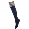 House of Cheviot Lady Fairisle Sock Navy