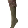 House of Cheviot Lady Katrine Sock Dark Olive