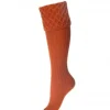 House Of Cheviot Lady Rannoch Sock Burnt Orange