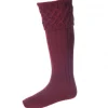 House Of Cheviot Men's Rannoch Sock Burgundy