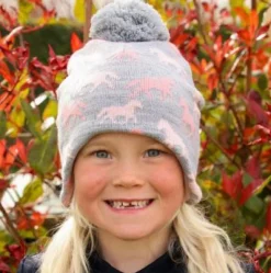 Hy Equestrian Flaine Children's Bobble Hat