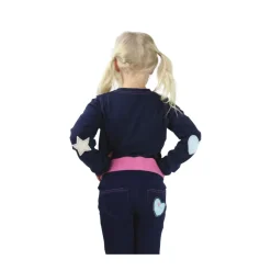 Hy Equestrian Kids I Love My Pony Collection Long Sleeve T-Shirt Navy