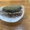 Lawrence & Foster Nina Faux Fur Trim Hat - Moss