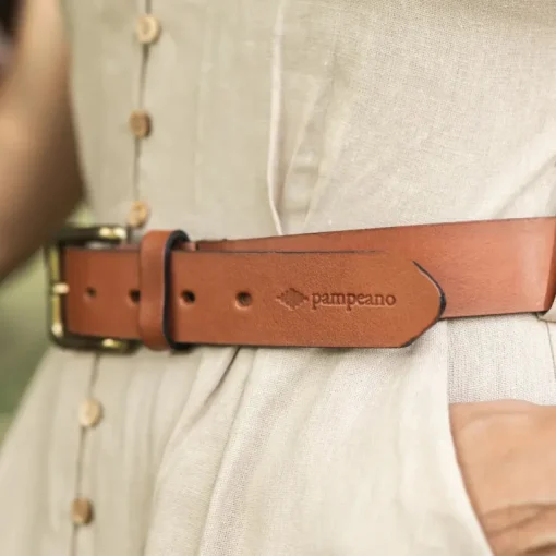Pampeano Plain Leather Belt Abuelo