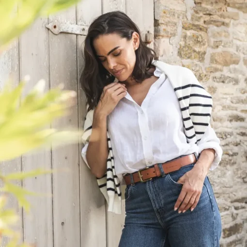 Pampeano Plain Leather Belt Abuelo