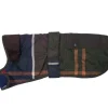 Barbour Quilted Tartan Dog Coat with Pocket