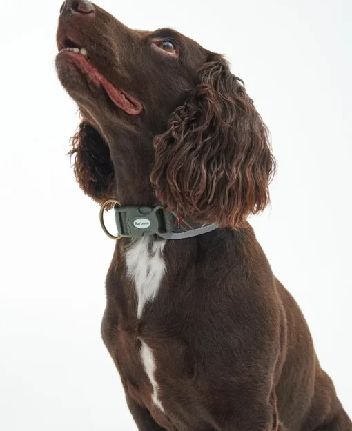 Barbour Reflective Tartan Comfort Dog Collar