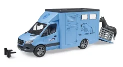Bruder MB Sprinter Animal Transporter with Horse