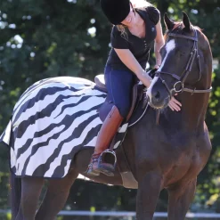 Bucas Buzz Off Zebra Riding Rug