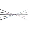 Fleck Dressage Whips PVC Handle Assorted Colours