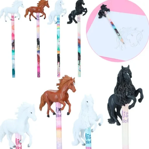 Miss Melody Pencil With 3D Horse Figurine