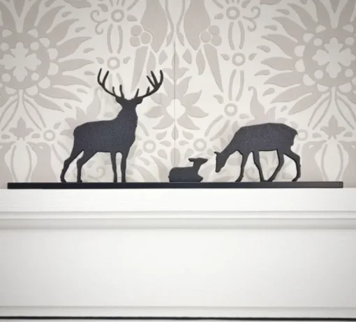 ShadowShapes Red Deer Family Group
