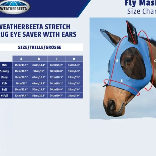 Weatherbeeta Deluxe Stretch Bug Eye Saver With Ears